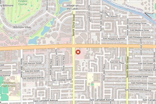 Map showing Tarbell's in Phoenix
