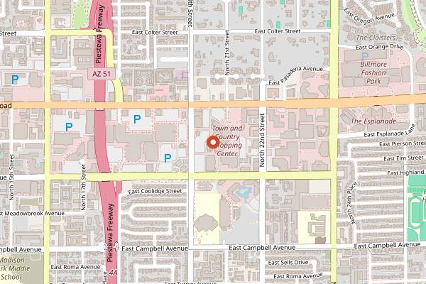 Map showing Tratto in Phoenix