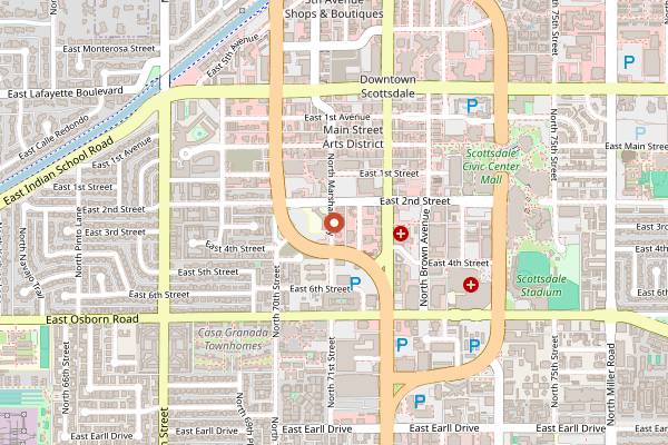 Map showing Virtù Honest Craft in Phoenix