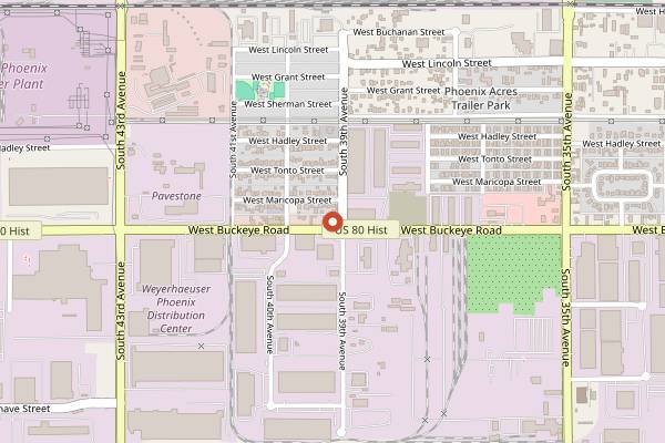 Map showing Tacos El Atoyac in Phoenix