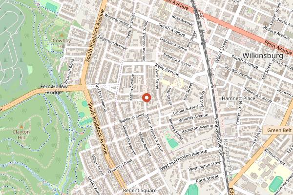 Map showing Madeleine Bakery & Bistro in Pittsburgh