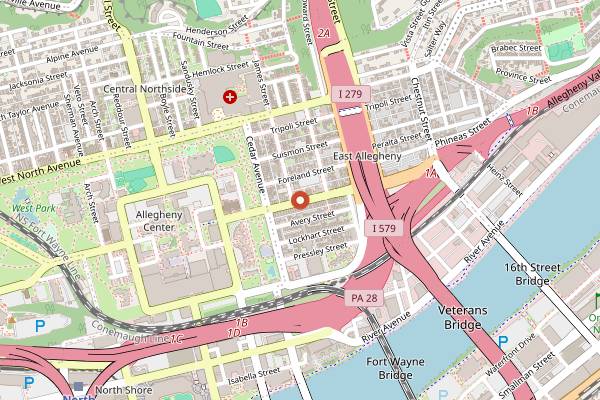 Map showing Fig & Ash in Pittsburgh