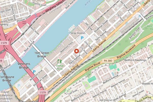 Map showing Kaya in Pittsburgh