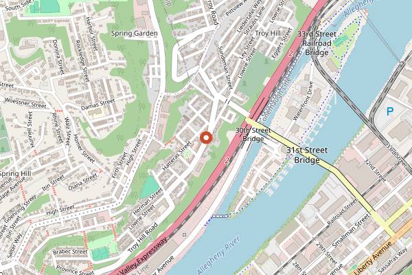 Map showing Scratch Food + Beverage in Pittsburgh