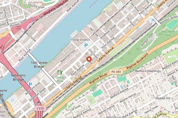 Map showing Mon Aimee Chocolat in Pittsburgh