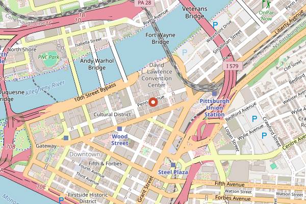 Map showing Il Tetto at Sienna Mercato in Pittsburgh