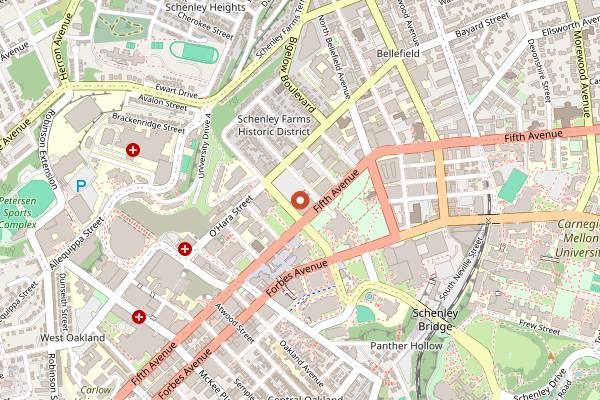 Map showing Spirits & Tales in Pittsburgh