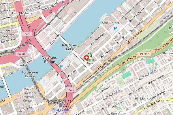 Map showing OddFellows Ice Cream Co. in Pittsburgh