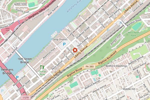 Map showing Bar Marco in Pittsburgh