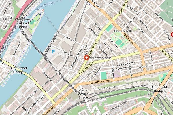 Map showing Morcilla (sherry bar) in Pittsburgh