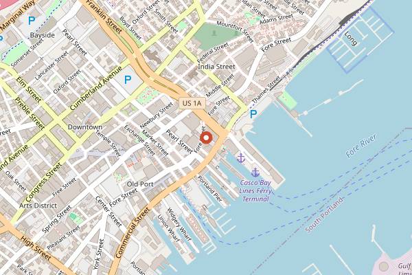 Map showing Standard Baking Co in Portland