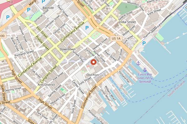 Map showing Novare Res Bier Cafe in Portland