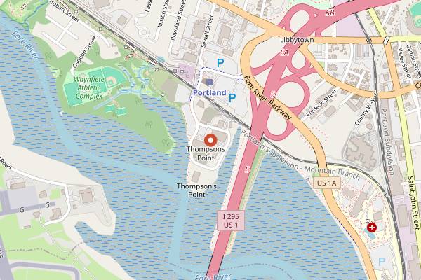 Map showing Bissell Brothers Brewing in Portland