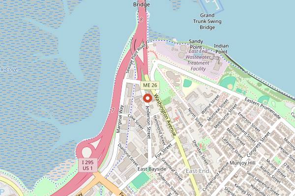 Map showing Lone Pine Brewing Company in Portland