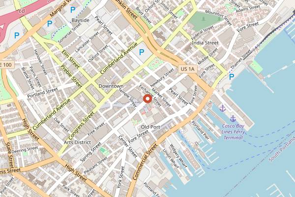 Map showing Bard Coffee in Portland