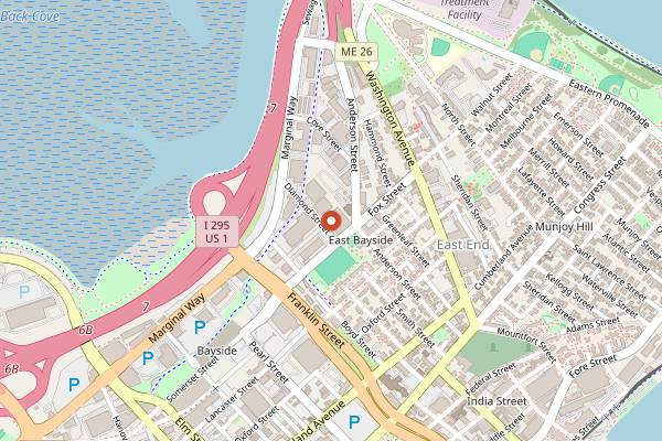 Map showing Coffee By Design Diamond Street in Portland