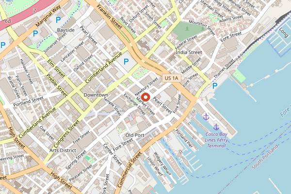 Map showing Dobra Tea in Portland
