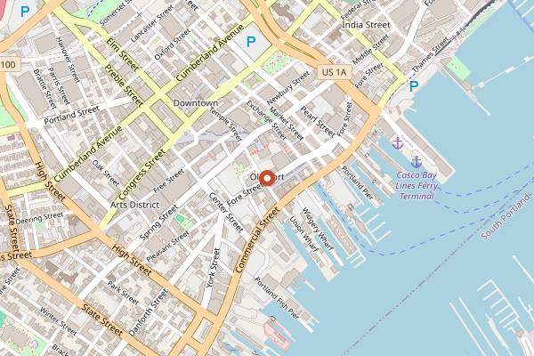 Map showing Evo Kitchen + Bar in Portland