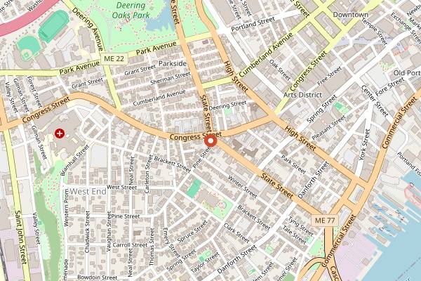 Map showing Pai Men Miyake in Portland