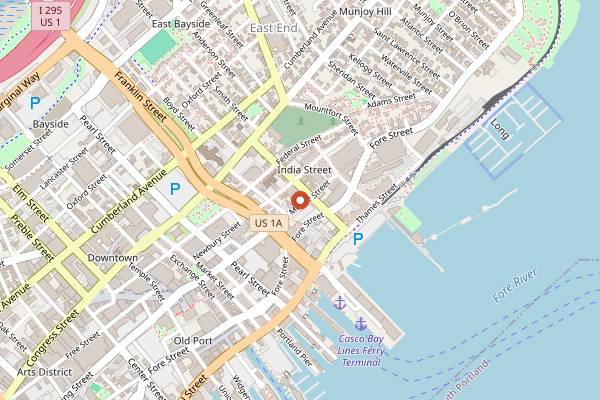 Map showing Duckfat in Portland