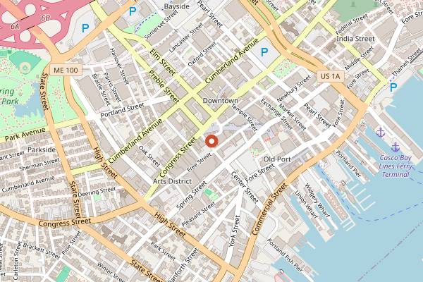 Map showing Aura in Portland