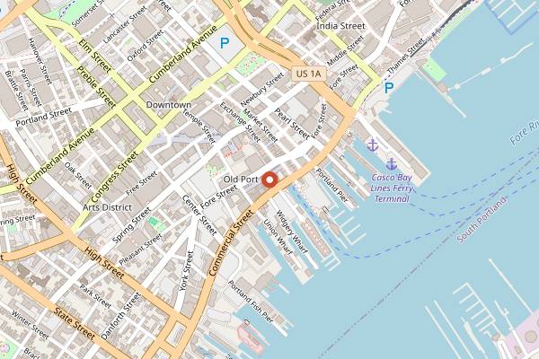 Map showing Via Vecchia in Portland