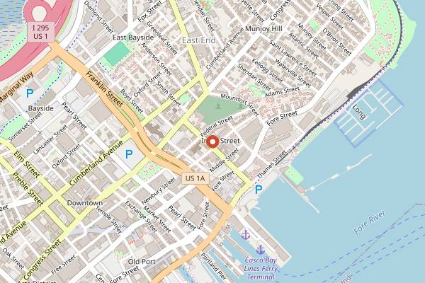 Map showing Amato's Original Italian Sandwich in Portland