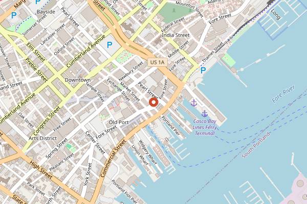 Map showing Mami in Portland