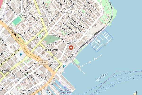Map showing Angoor Wine Bar in Portland