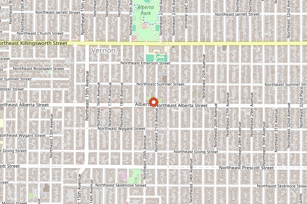 Map showing Salt & Straw Alberta in Portland