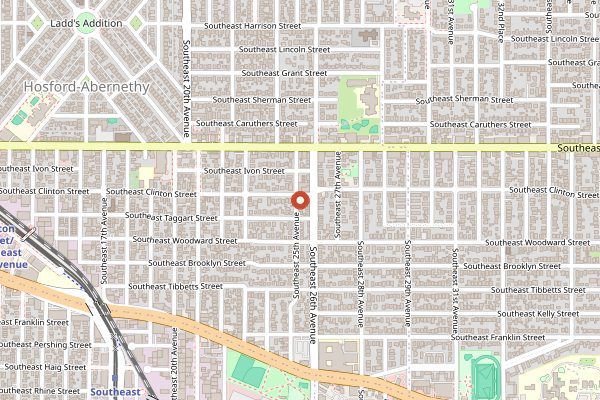 Map showing Jacqueline in Portland