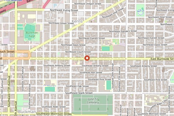 Map showing Bar Vivant at Pix in Portland