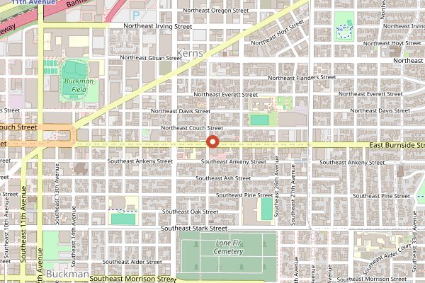 Map showing Heart Roasters Burnside in Portland