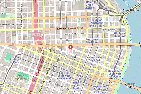 Map showing Måurice in Portland