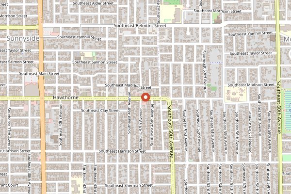 Map showing Apizza Scholls in Portland