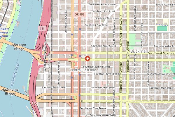 Map showing Hat Yai Belmont in Portland