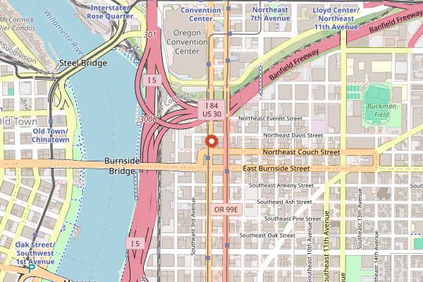 Map showing Hipcooks Portland in Portland
