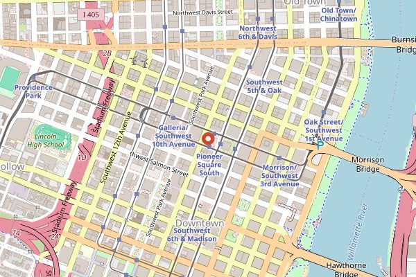 Map showing Bing Mi in Portland