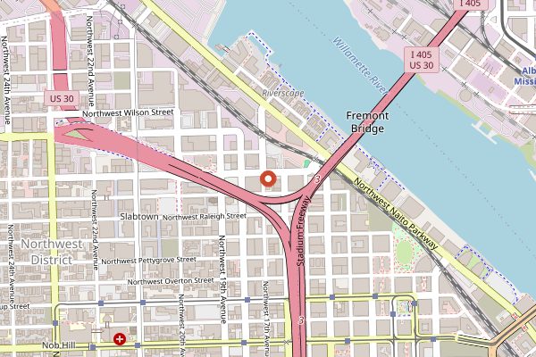 Map showing Olympia Provisions Salumeria in Portland