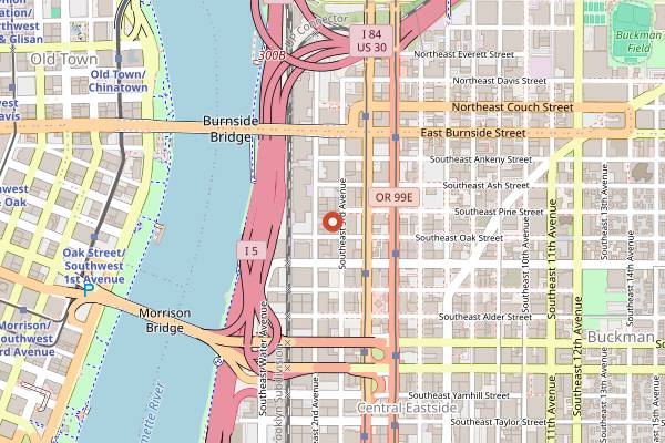 Map showing 45 East in Portland
