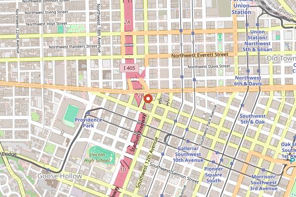 Map showing Cassidy's Restaurant in Portland