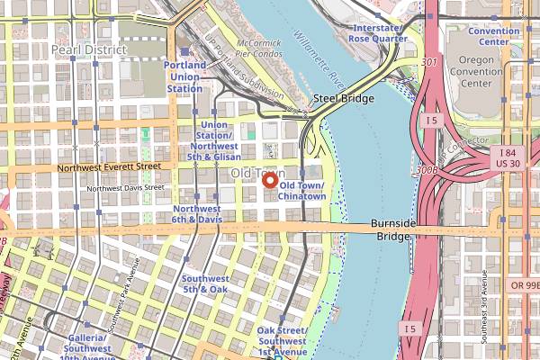 Map showing CC Slaughters in Portland