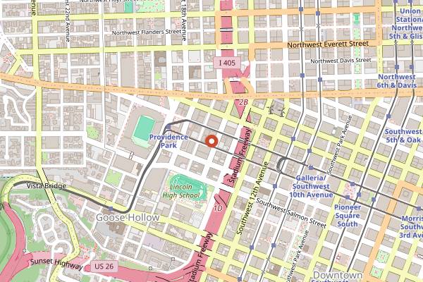 Map showing Driftwood Room in Portland