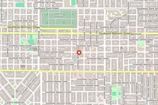 Map showing Noble Rot in Portland