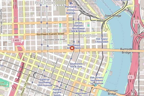Map showing Star Theater in Portland