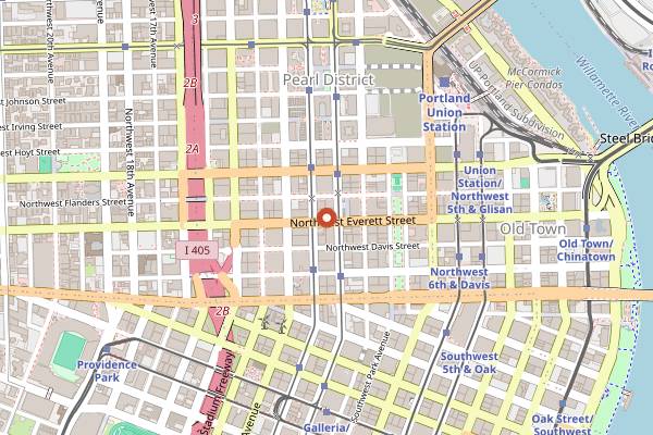Map showing Teardrop Lounge in Portland
