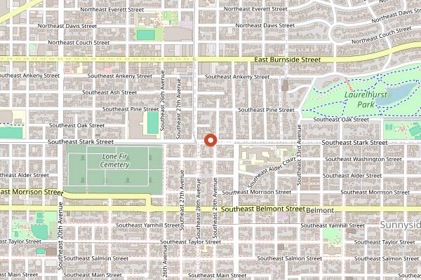 Map showing The Goodfoot in Portland