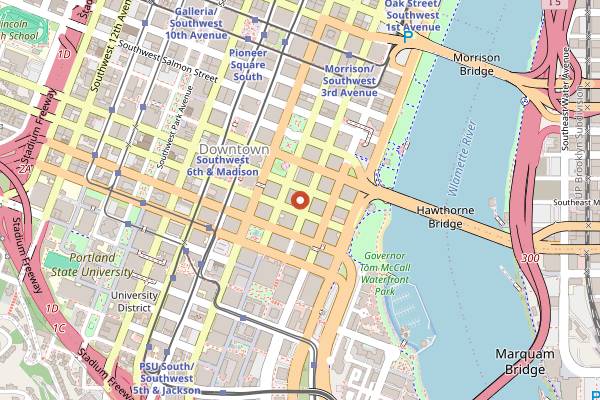 Map showing Xport Bar & Lounge in Portland
