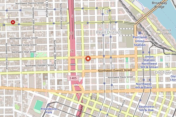Map showing Andina in Portland