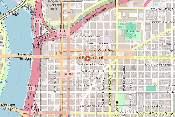 Map showing Canard in Portland
